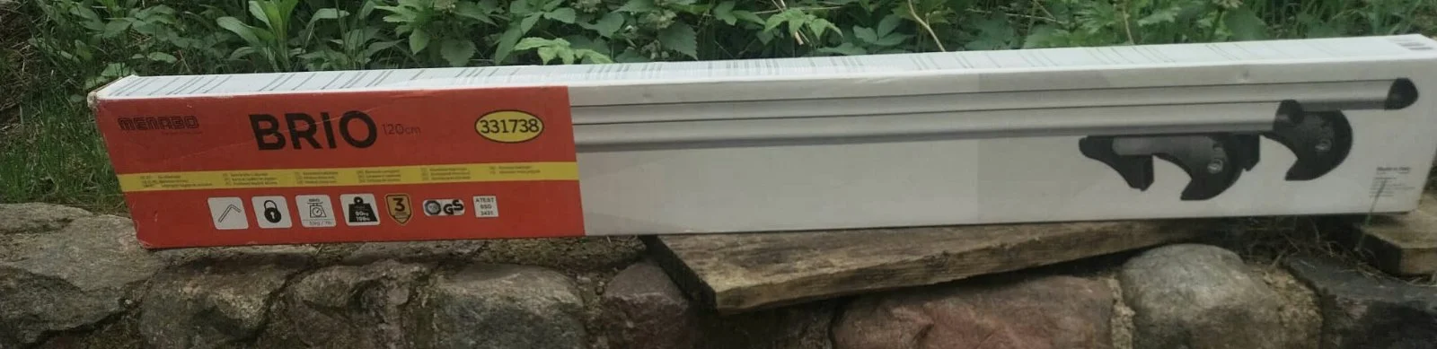 Poprzeczki dachowe na relingi 120 cm