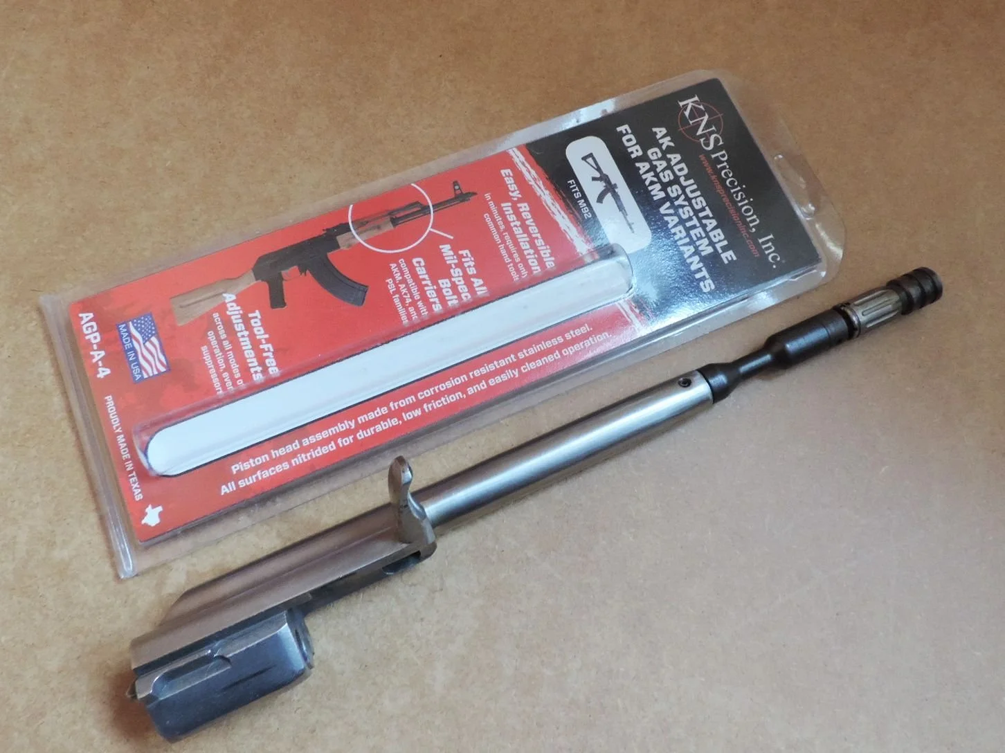 Regulowany tłok gazowy - AK - mini Jack, Zastawa M92 , KNS AGP-A4