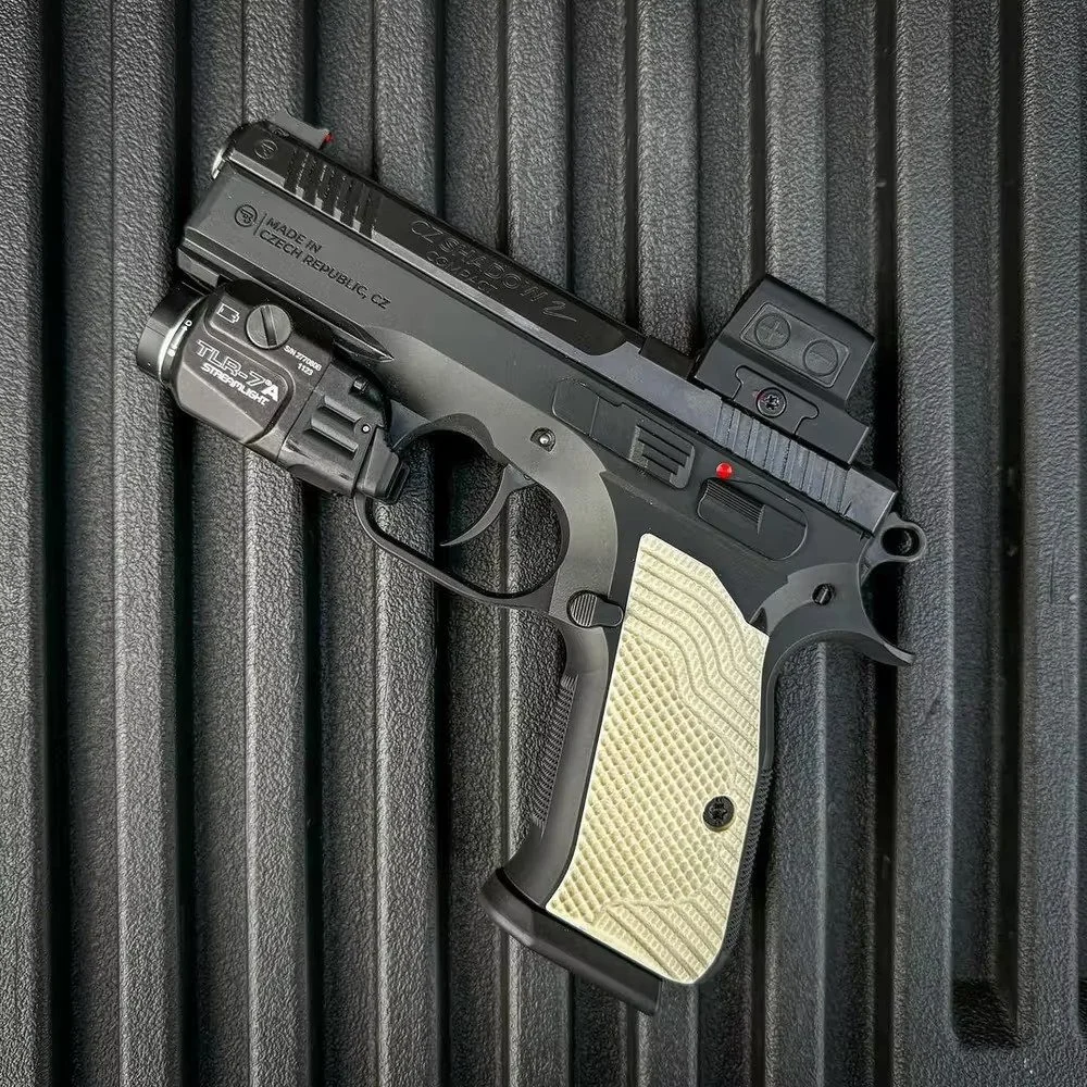 LOK Grips Palm Swell Veloce Długie - Okładziny chwytu CZ Shadow Compact - Ivory