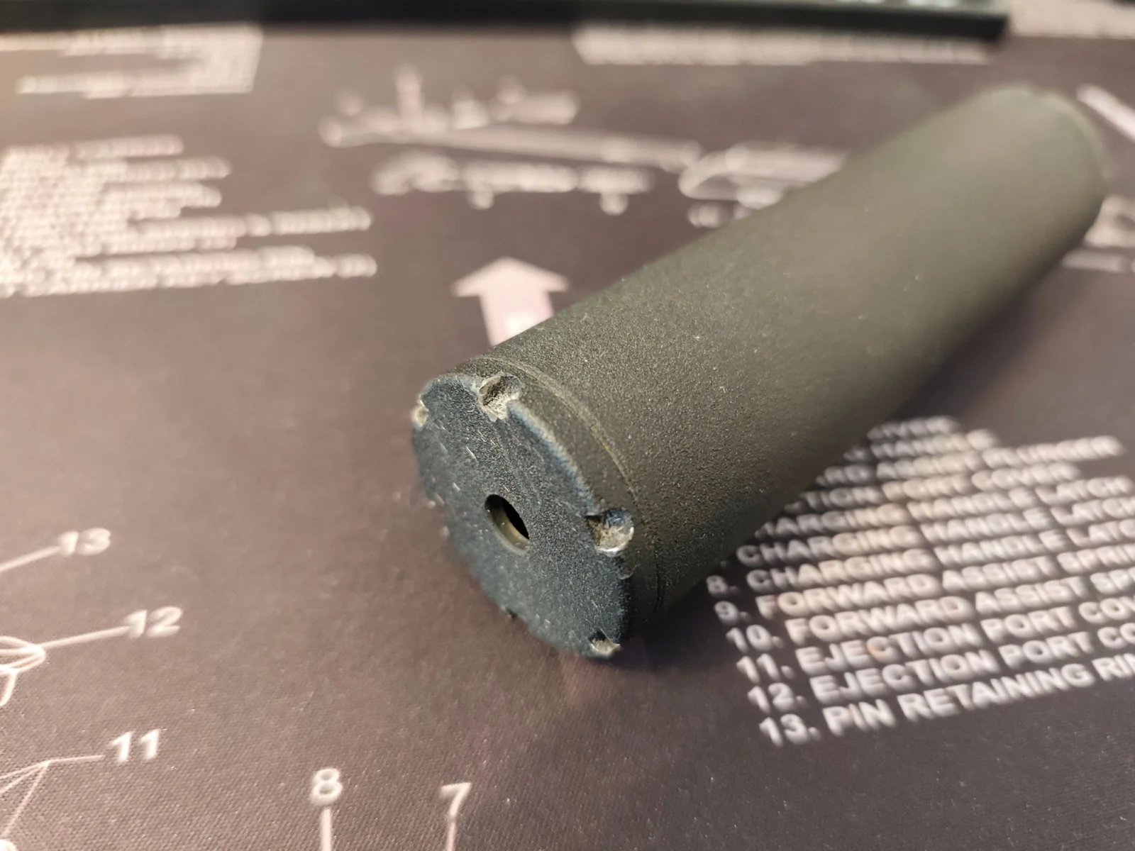 Tłumik 1/2x28 Closefire .223, pokrowiec termiczny