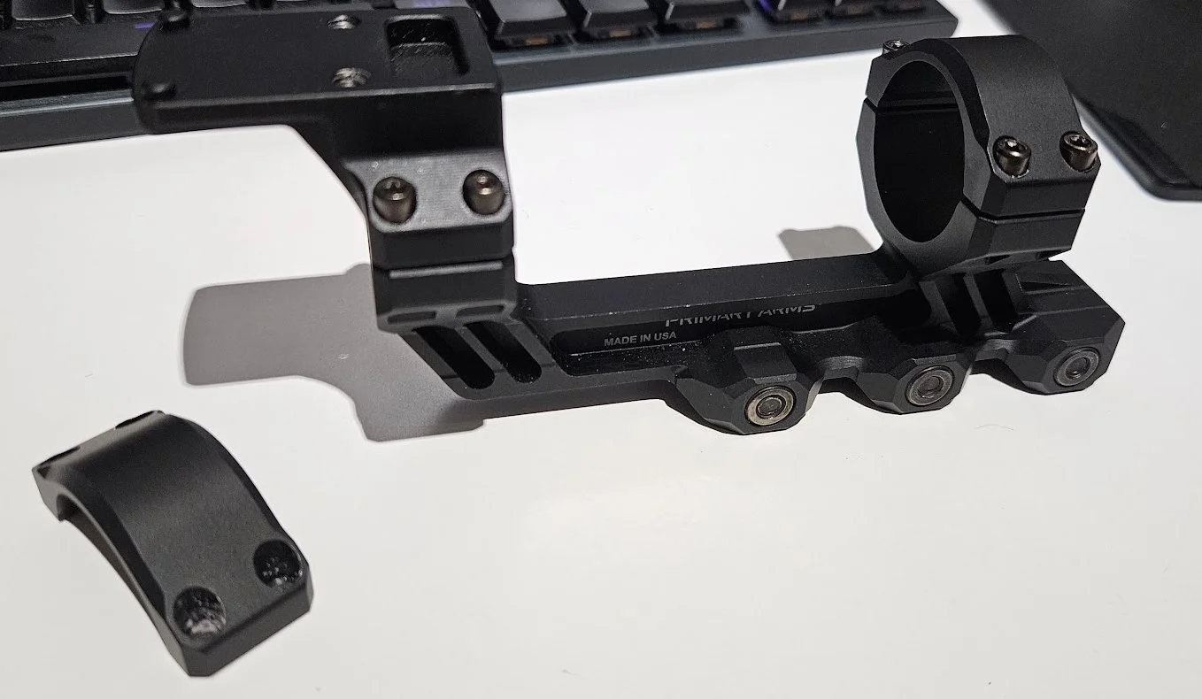 Montaż Primary Arms PLx Cantilever 30mm, 1.5 cala, 0 MOA z top cap RMR