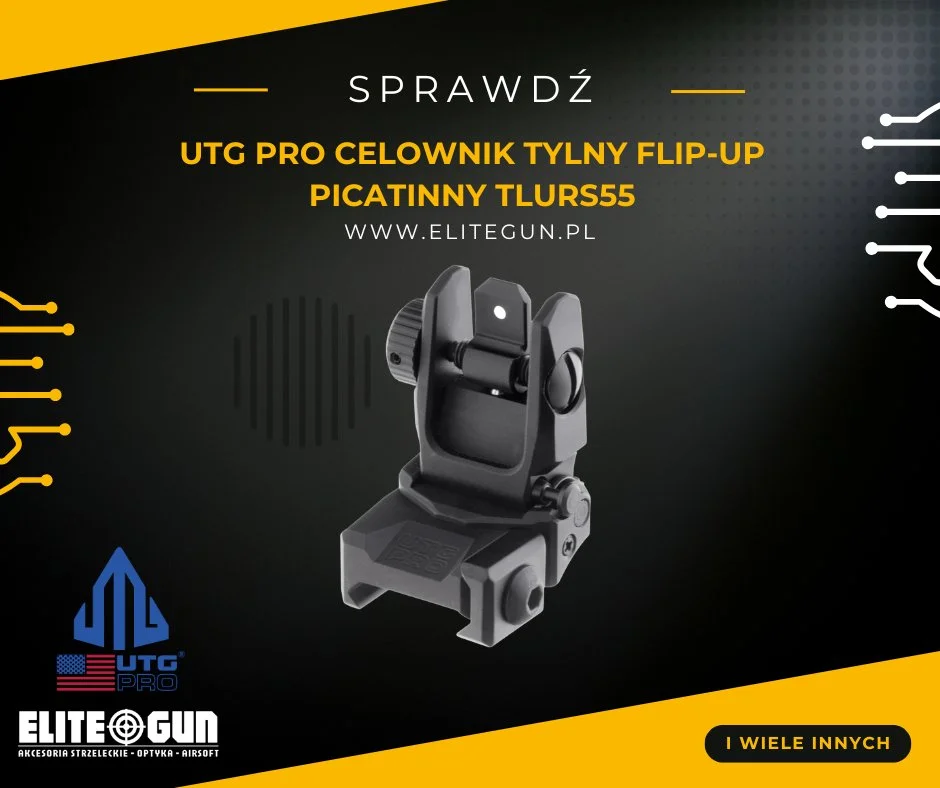 UTG PRO Celownik tylny flip-up Picatinny TLURS55