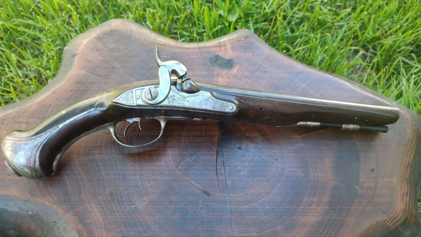 Pistolet dwulufowy - XVIII wiek oryginał!