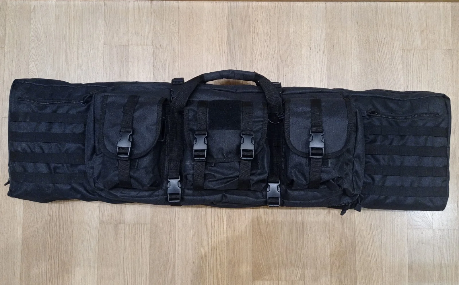 Torba Taktyczna 118cm / Duża Pojemność / 2 Sztuki Broni Długiej / CZARNA
