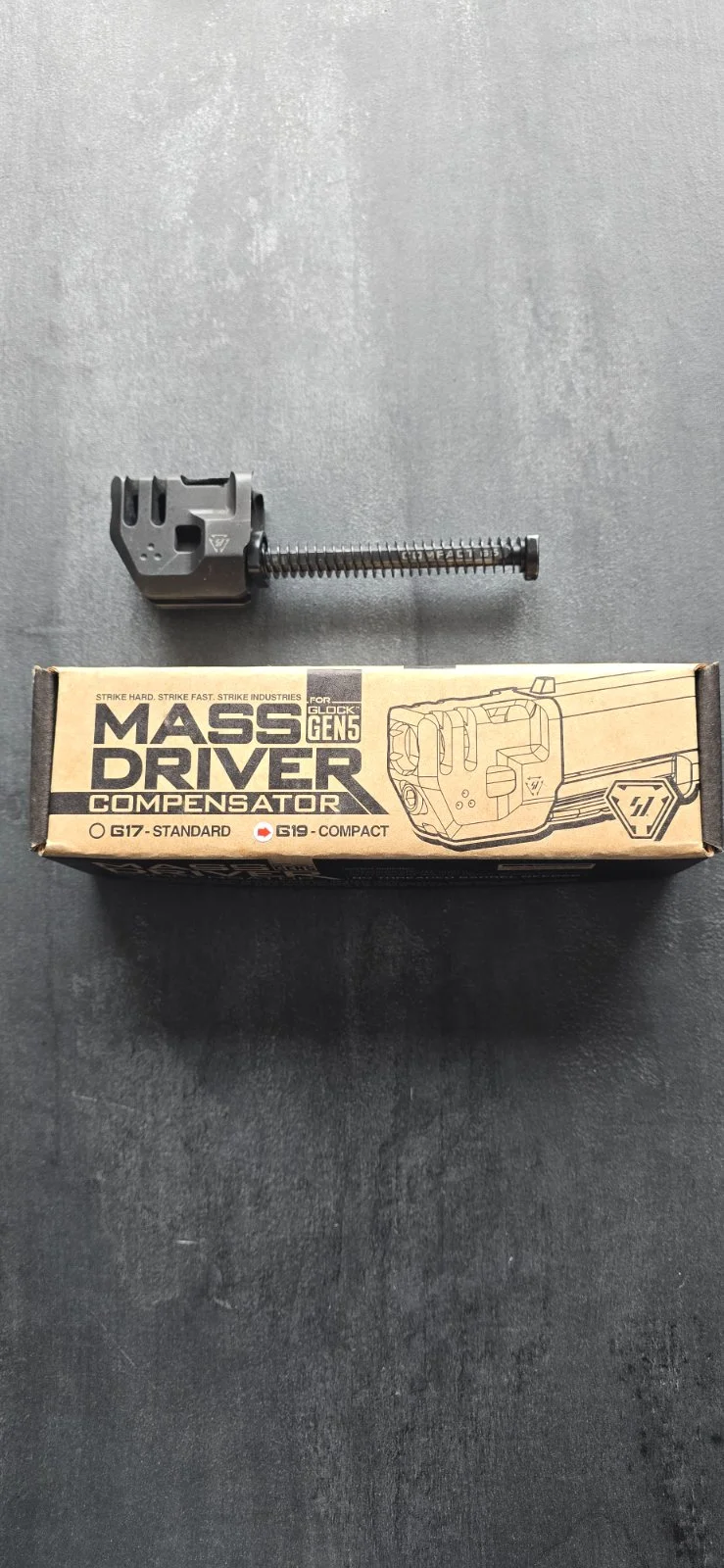 Do Glock 19/45 Gen5, Strike Industries Mass Driver Com0