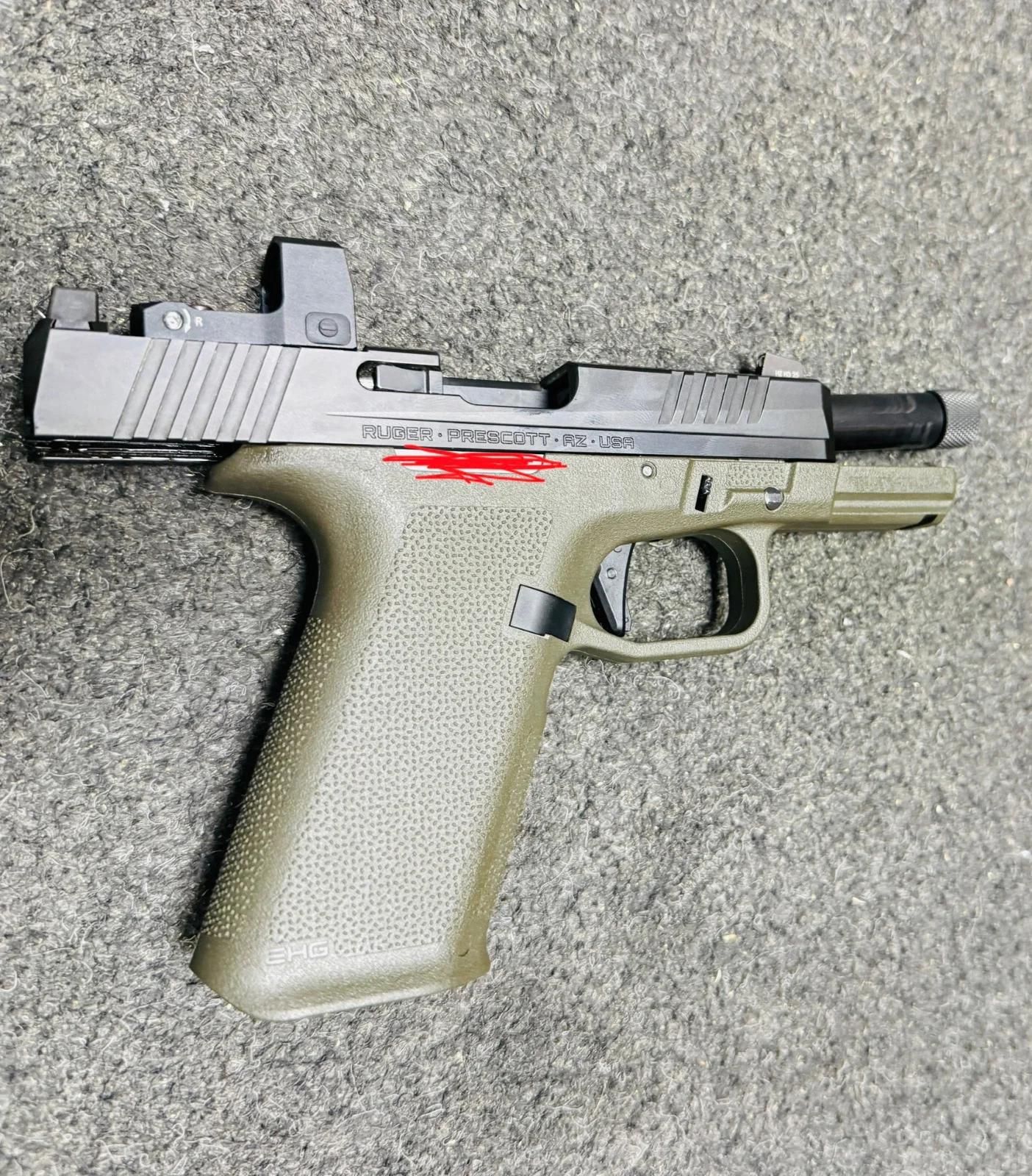 Ruger RXM FS 4.5 TB plus Kolimator