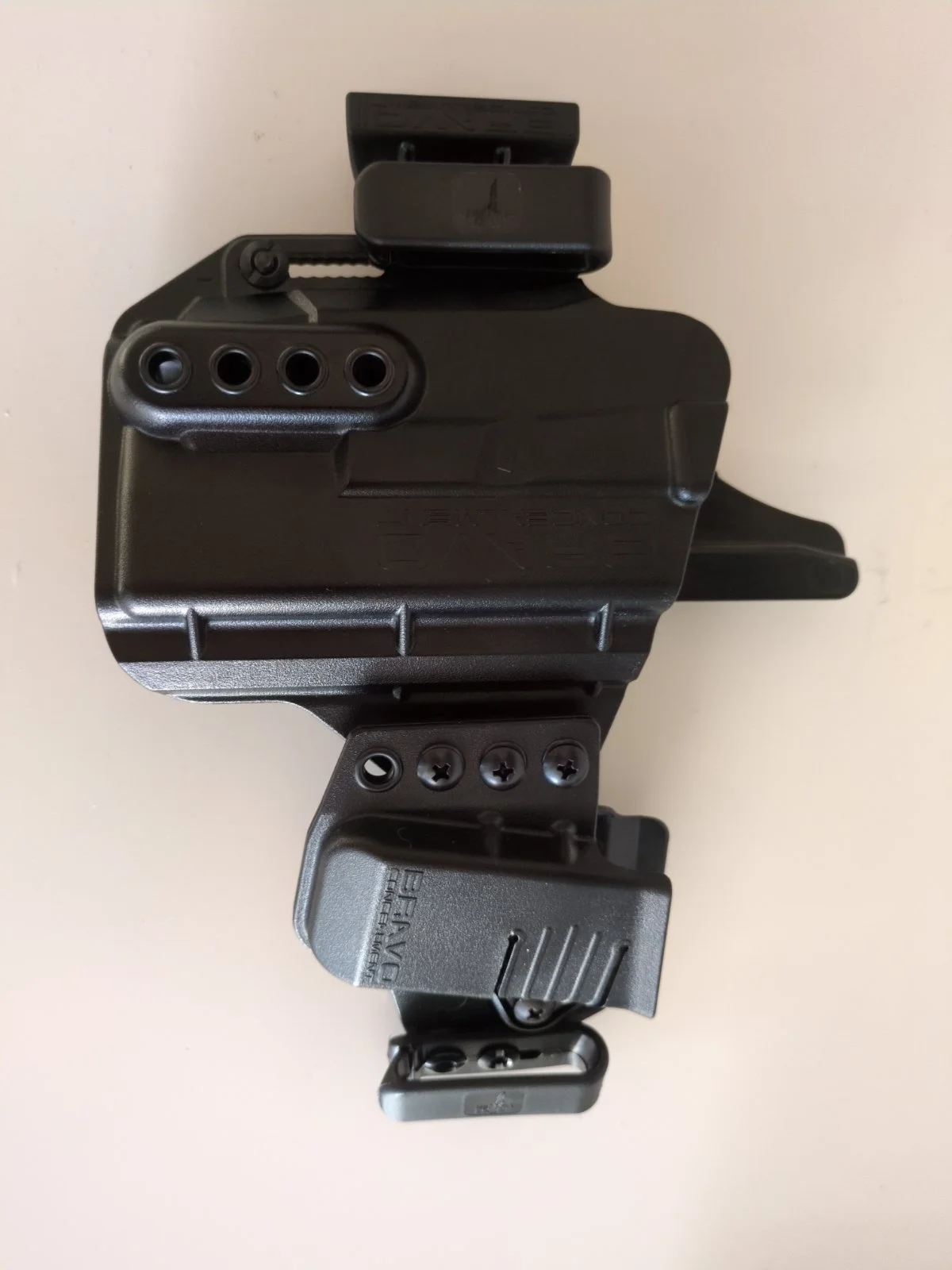 Kabura IWB Glock 19, 23, 32 z latarką TLR7 i ładownicą