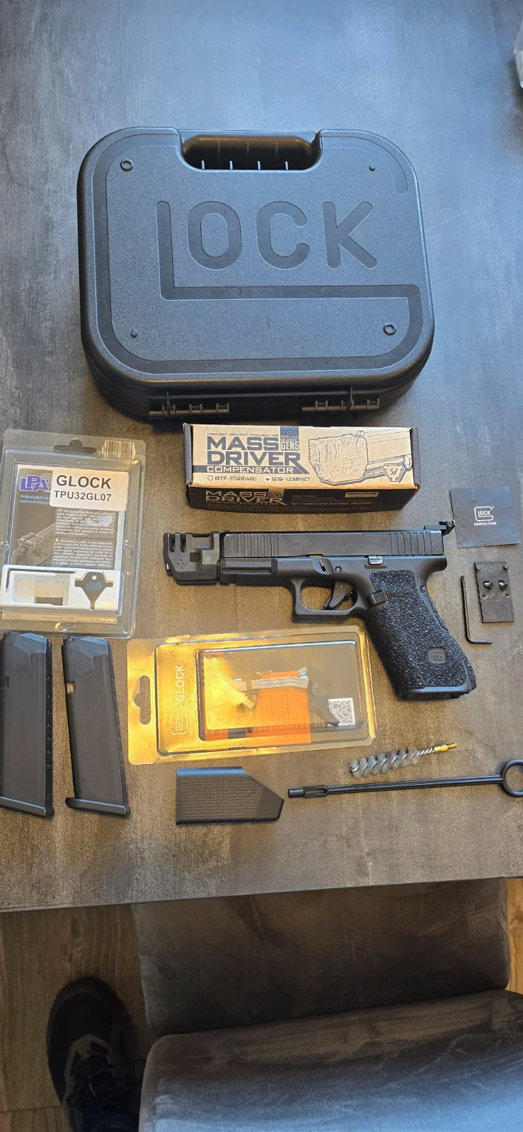 Glock 45 MOS, Performance Trigger, Strike Industries...