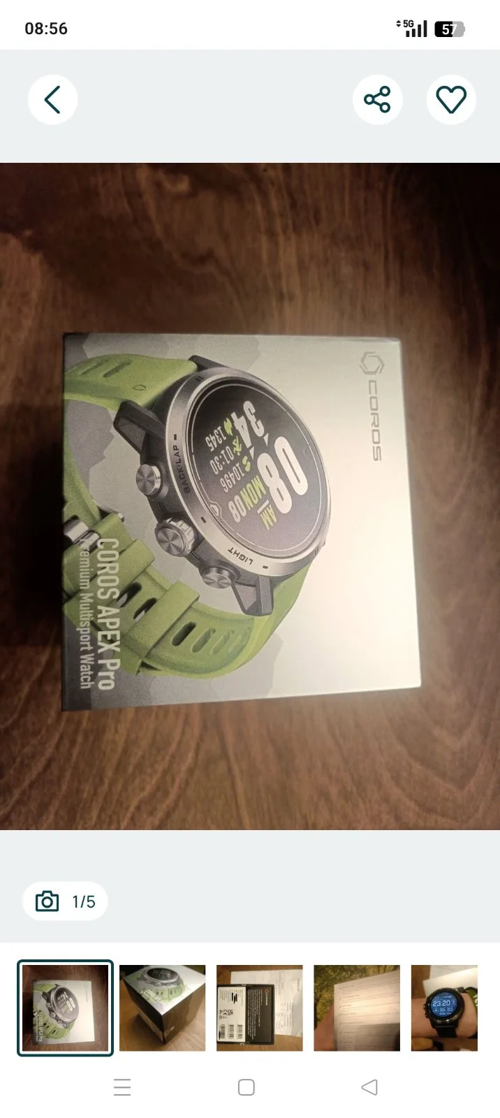 NOWY multisportowy Tytan szafir - Zegarek Coros Apex Pro