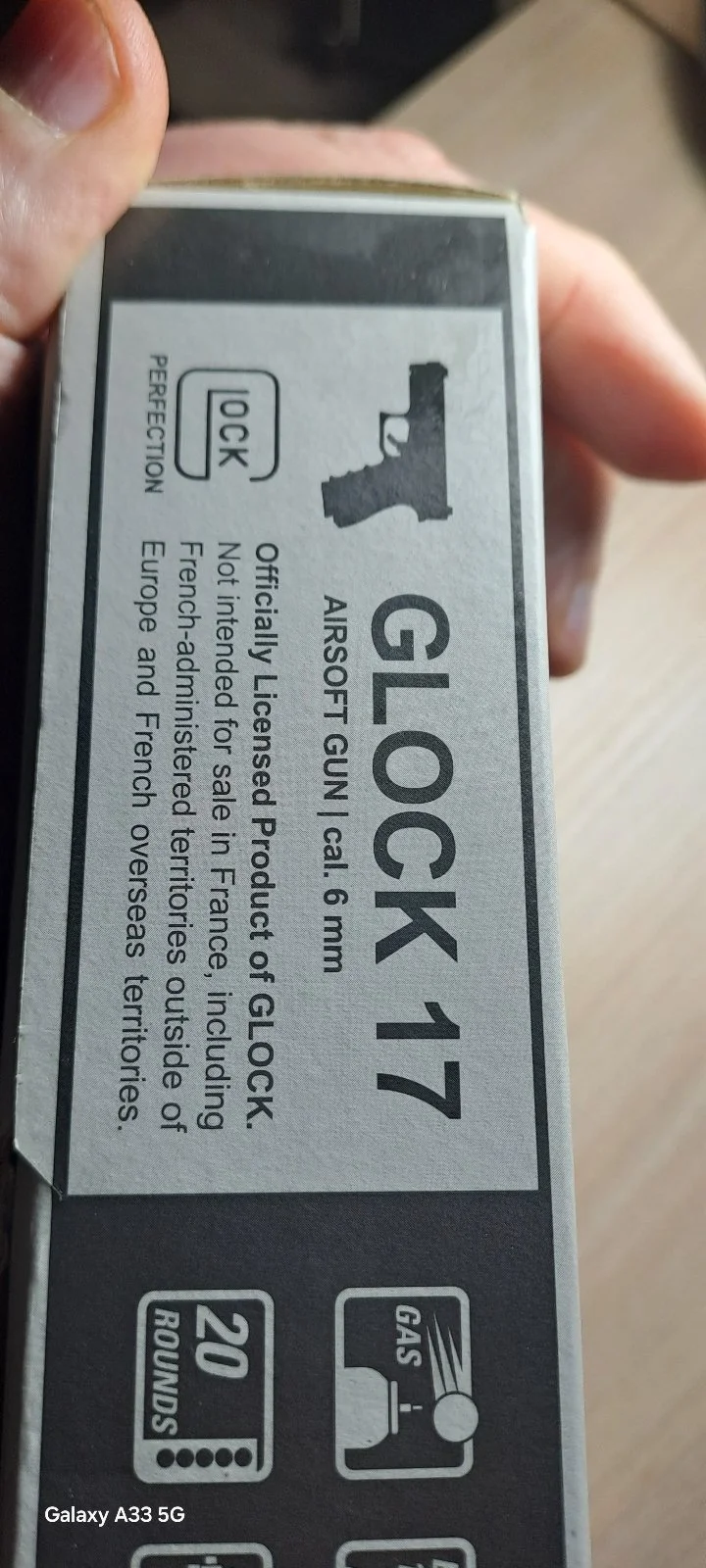 Officially Licensed Product of Glock: 17 gen 3 - GBB - Green Gas - 6 mm - 2.6472 - replika