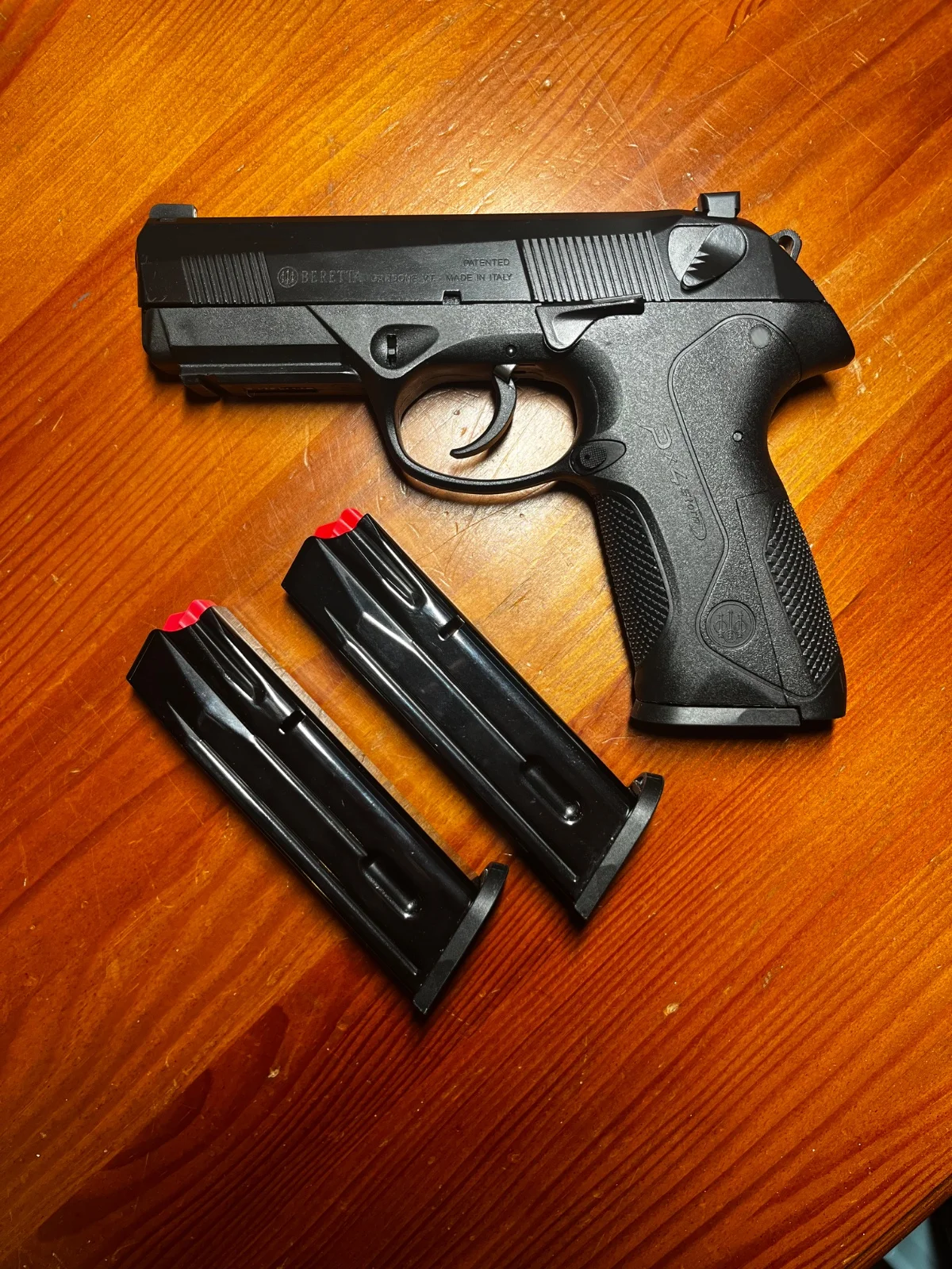 Beretta PX4 Storm F plus latarka Fenix GL19Rv2 i kabura OWB