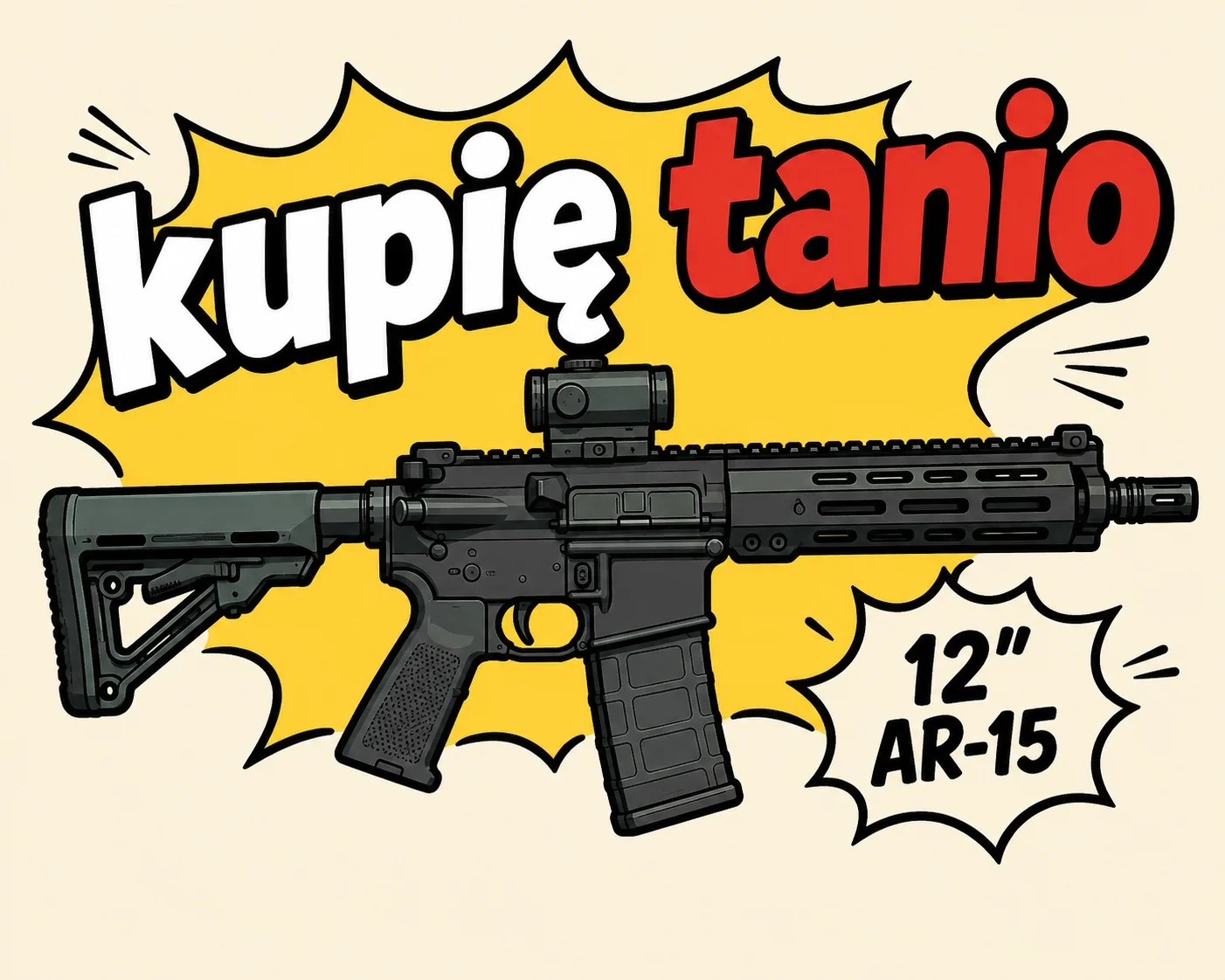 Kupię krótki budżetowy AR15