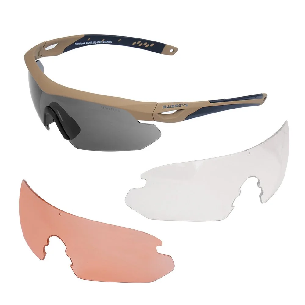 Swiss Eye - Okulary strzeleckie Nighthawk - Coyote