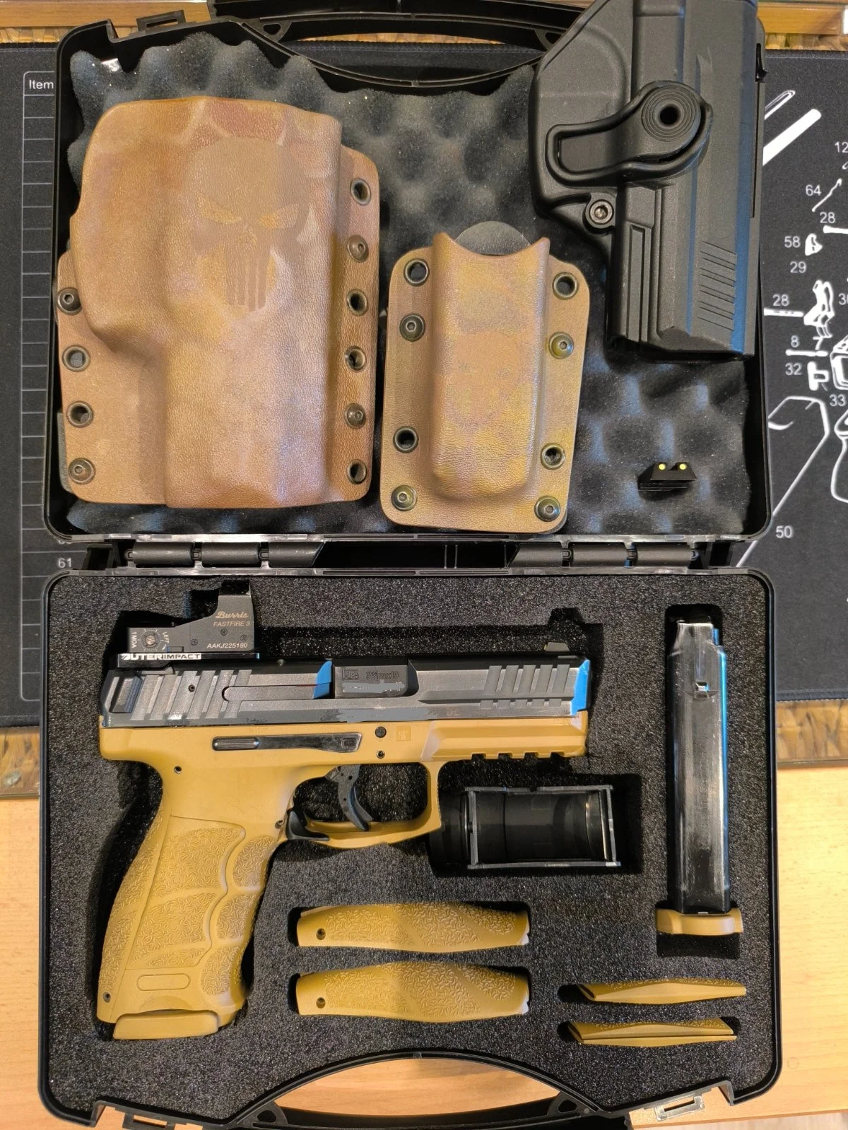 HK SFP9 SF, kolimator Burris FastFire 3