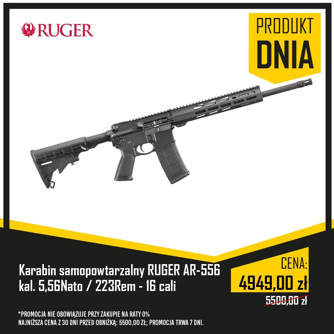 Karabin samopowtarzalny RUGER AR-556 kal. 5,56Nato / 223Rem - 16 cali