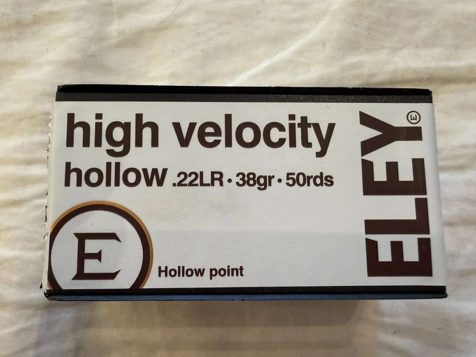 Eley High Velocity Hollow .22LR 38 grain, 55gr/szt, 650 szt.