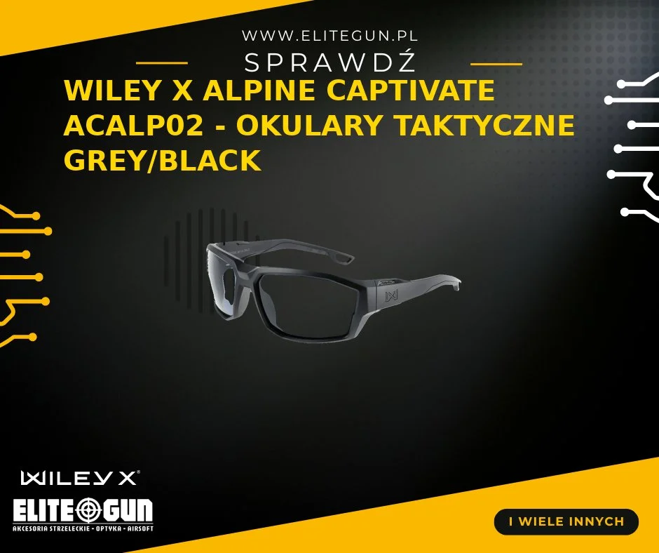 Wiley X Alpine Captivate ACALP02 - Okulary Taktyczne Grey/Black 450 zł