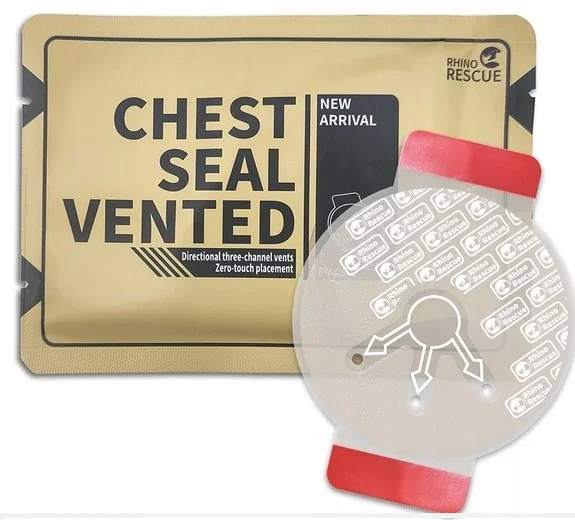 Wentylowy opatrunek klatki piersiowej Chest Seal Vented Rhino Rescue