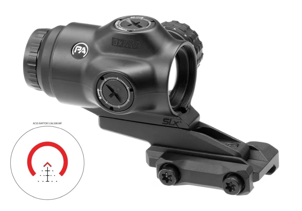 Celownik pryzmatyczny Primary Arms SLx 3x Micro Prism Red ACSS Raptor 5,56 /.308 Meter