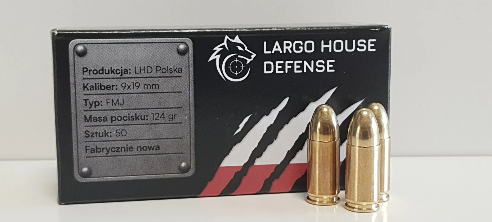 9mm 124gr FMJ LHD