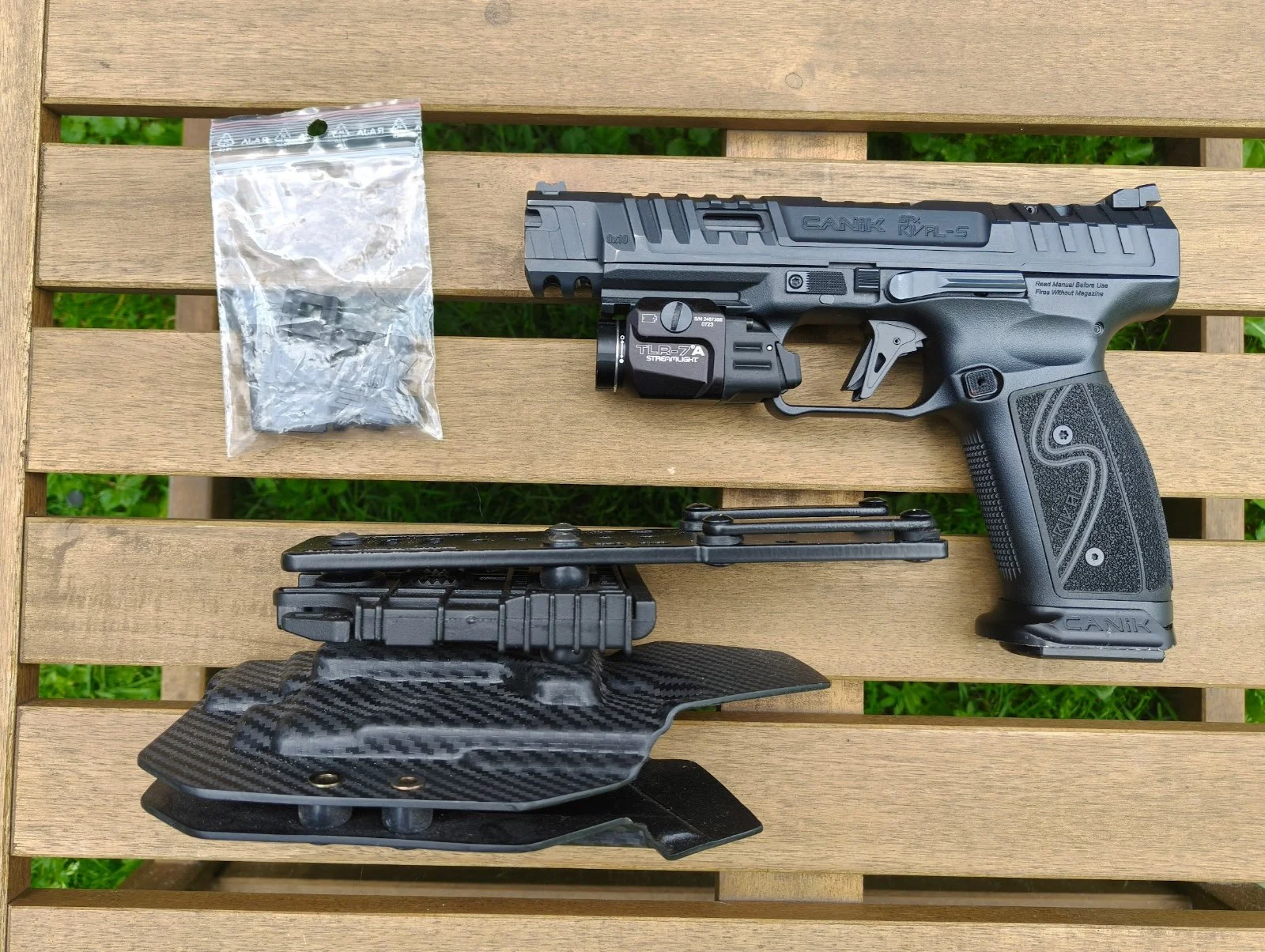 Oryginalna Streamlight TLR-7A , kabura QLS na wieszaku Lewy Kabury do Canik TP9 / Rival / SFX / SFT