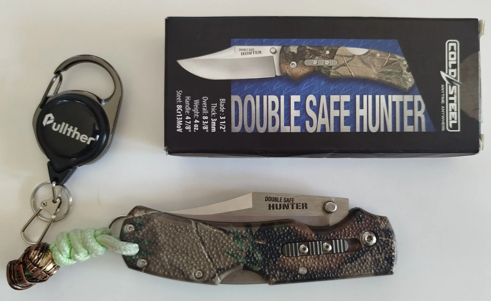 Nóż składany, folder, Cold Steel Double Safe Hunter