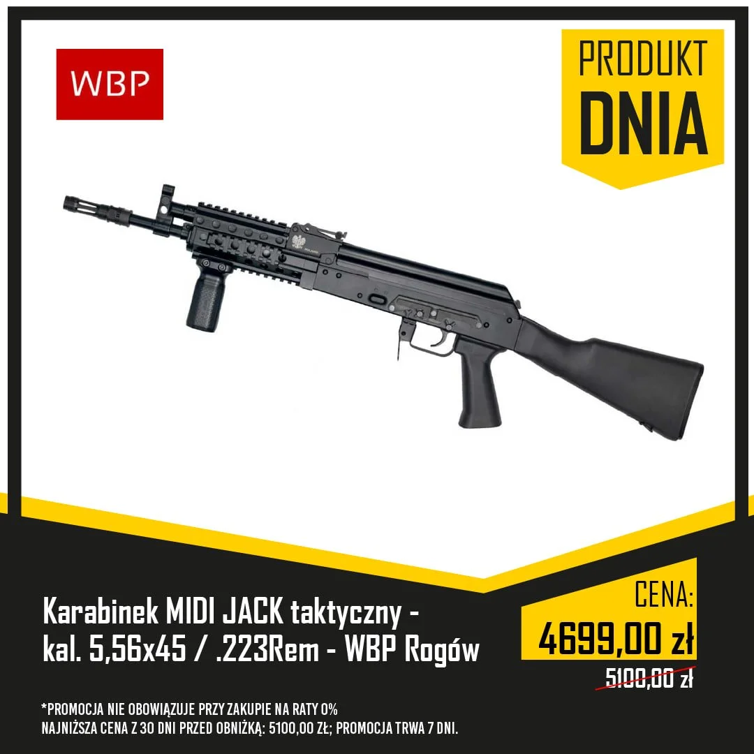 Karabinek MIDI JACK taktyczny - kal. 5,56x45 / .223Rem - WBP Rogów