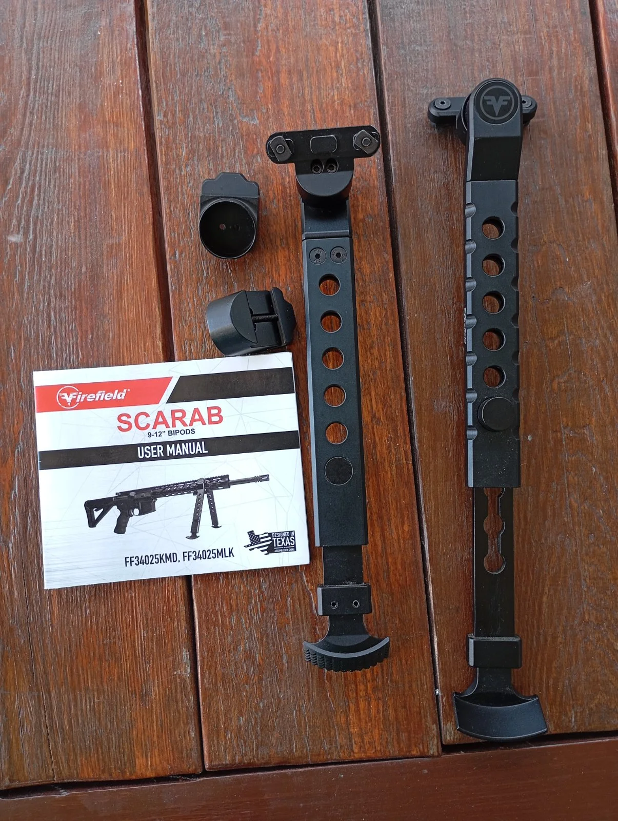 Bipod Firefield Scarab 9-12 cali Scarab do szyn bocznych Picatinny/KeyMod FF34025KMD