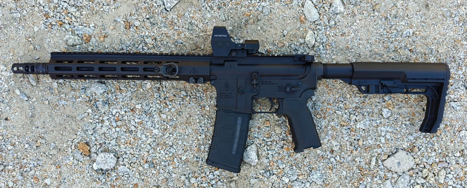AR15 IWI Zion 15, 12,5 cala, jak nowy, dodatki
