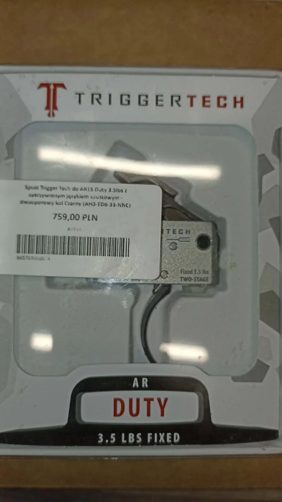Triggertech Duty do AR15 - 3,5lbs - 2 oporowy