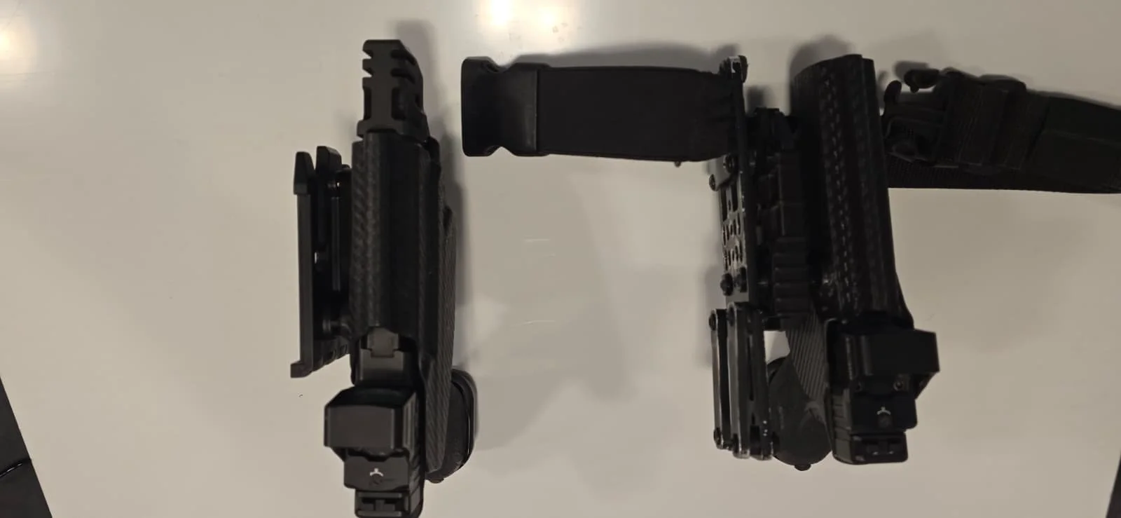 Kabura zewnętrzna Glock 17, 45 itp QLS Komplet. Dwie sztuki.