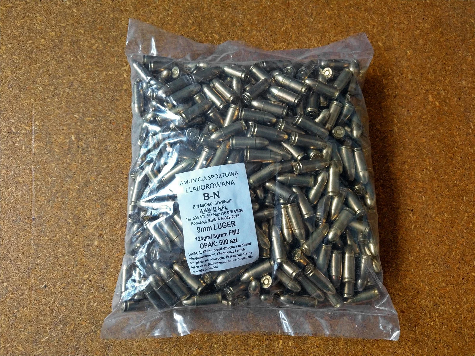Amunicja FMJ BN 9x19 mm