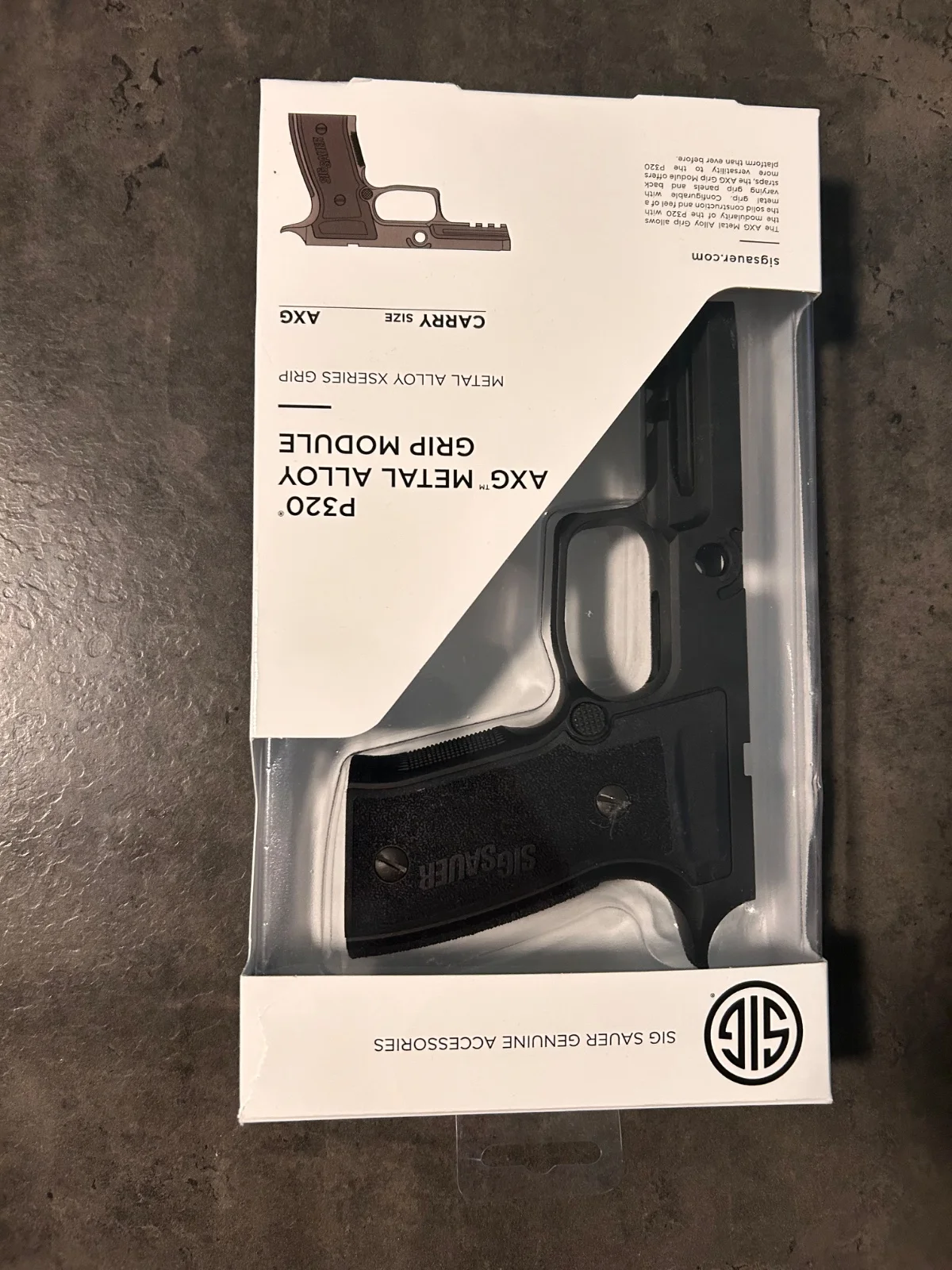 Sig P320 axg grip