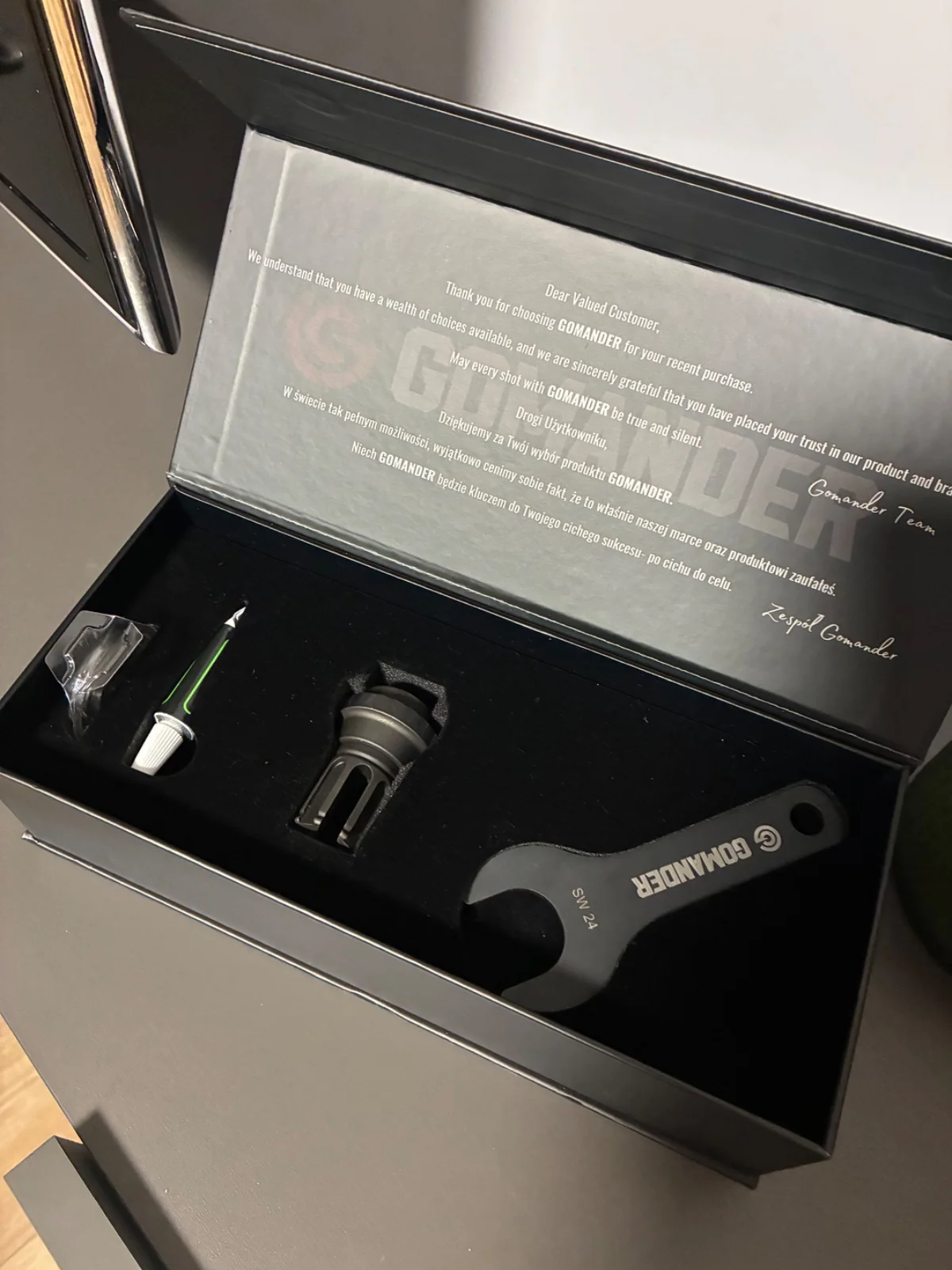 KOMPENSATOR PŁOMIENIA GOMANDER QUADRON EVO 5,56 1/2X28 UNEF
