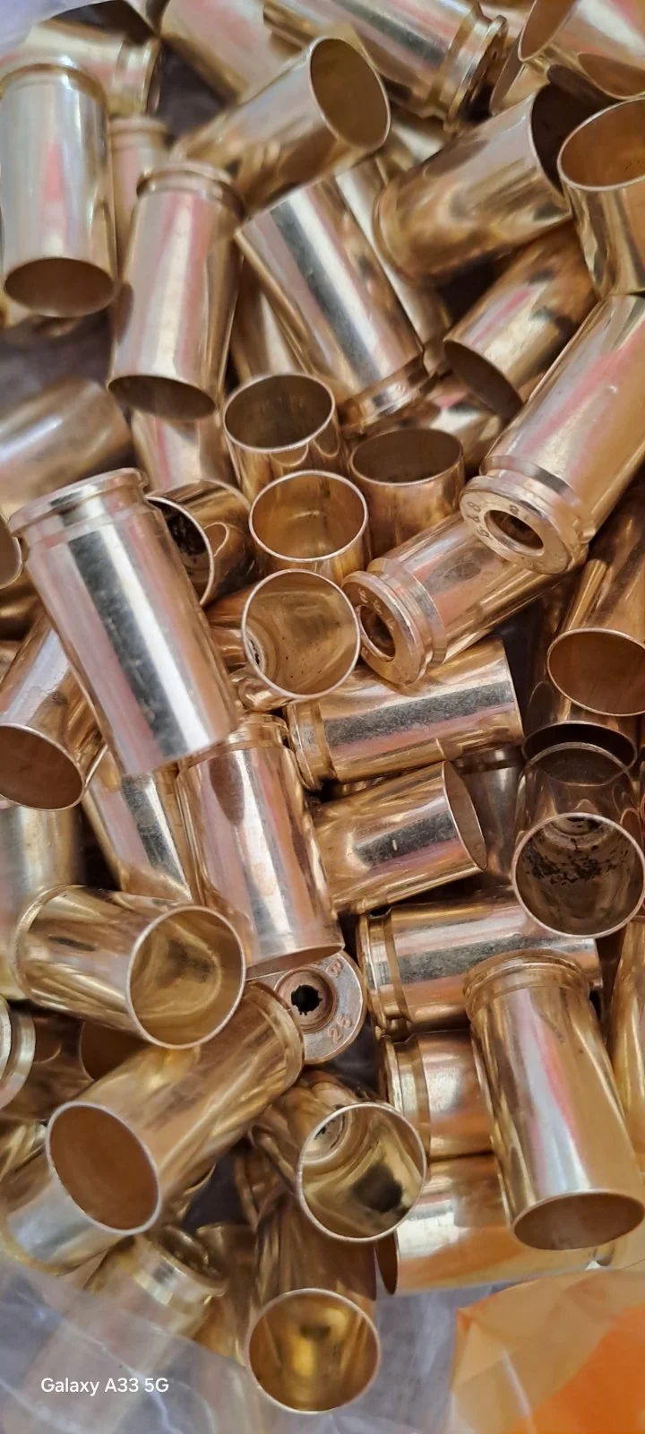 Łuski STV 9mm raz strzelone 1000 szt.