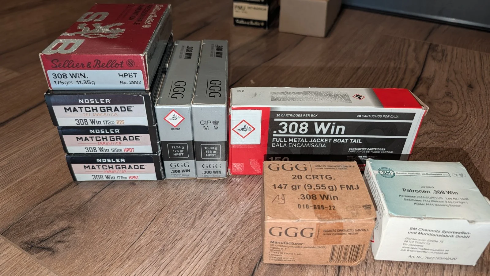 Łuski 308win / 7,62x51 - Nosler / GGG / S&B Match i inne