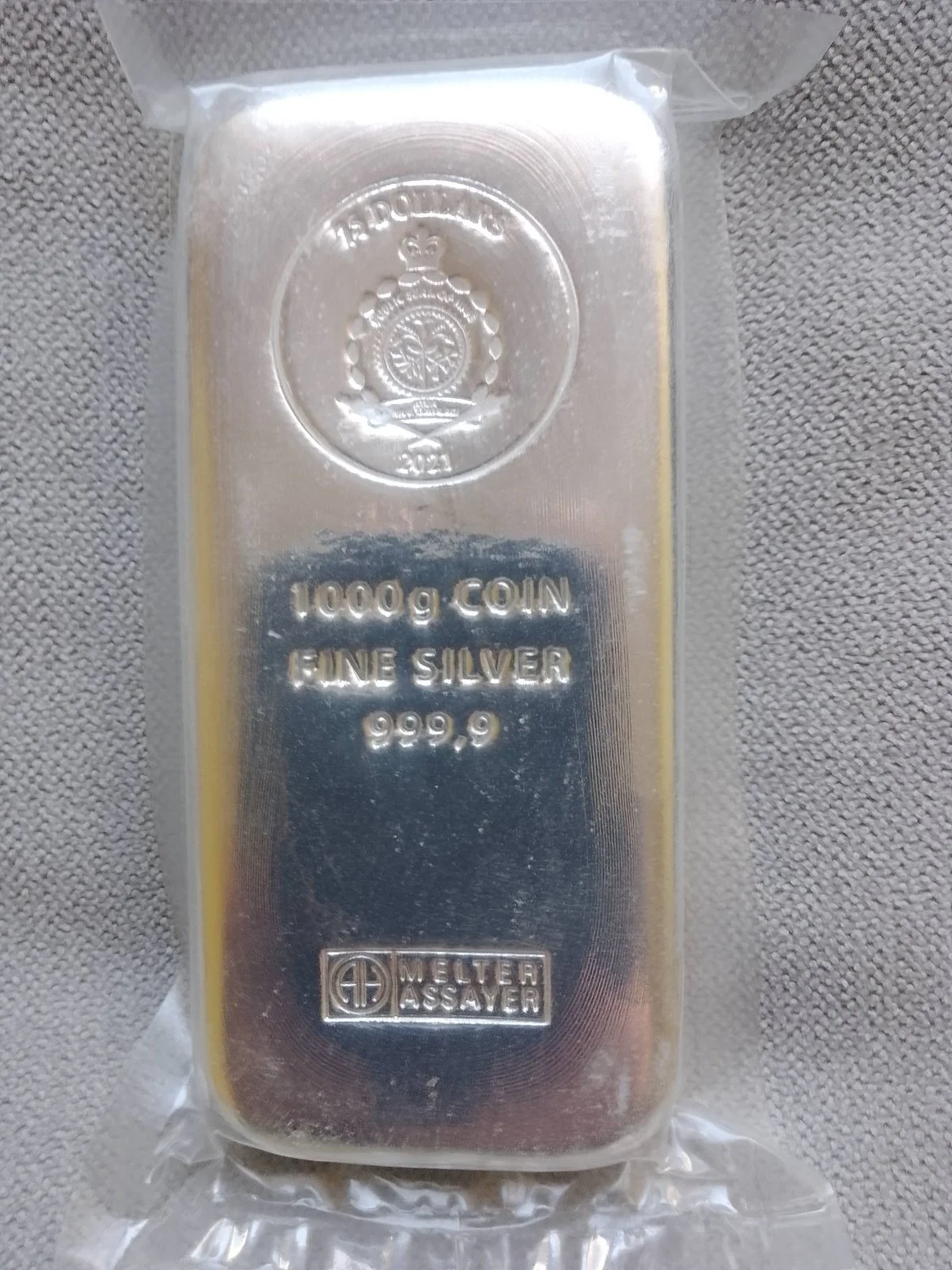 Argor Heraeus Niue sztabka1 kg srebra