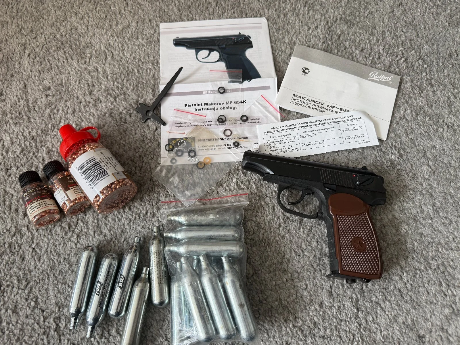 Wiatrówka Makarov MP-654 kalt 4,5mm bb