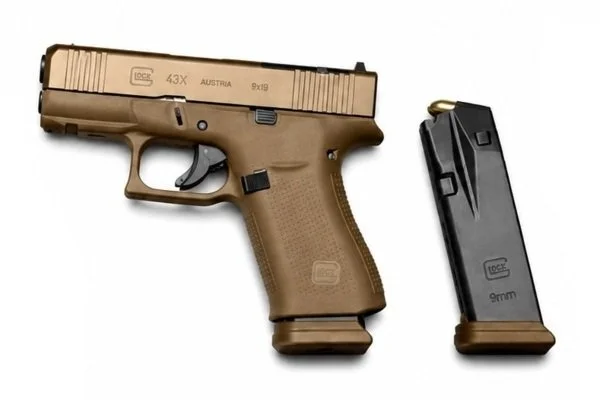 GLOCK 43X 9x19  MOS metalowe magazynki 15nb