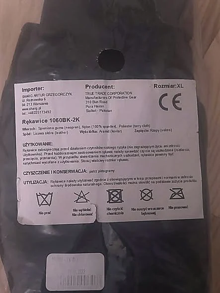 Rękawiczki antyprzecięciowe