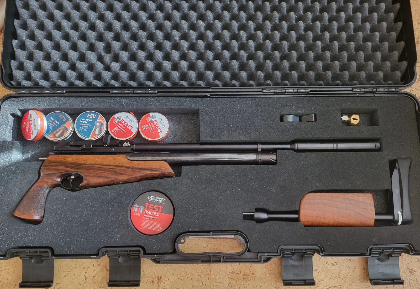 Air Arms S510R TDR Take Down Rifle R od fabryczny regulator i zapas śrutu