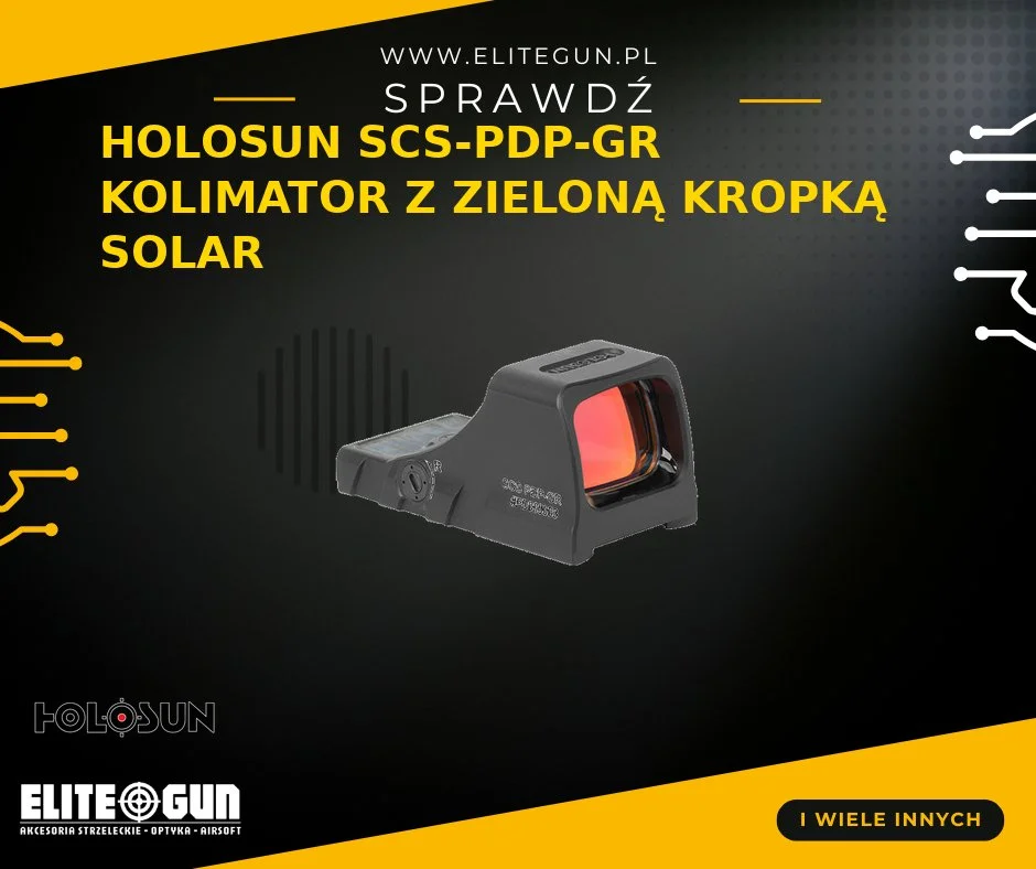 Holosun SCS-PDP-GR Kolimator Pistoletowy Zielona Kropka Solar - 1999 zł