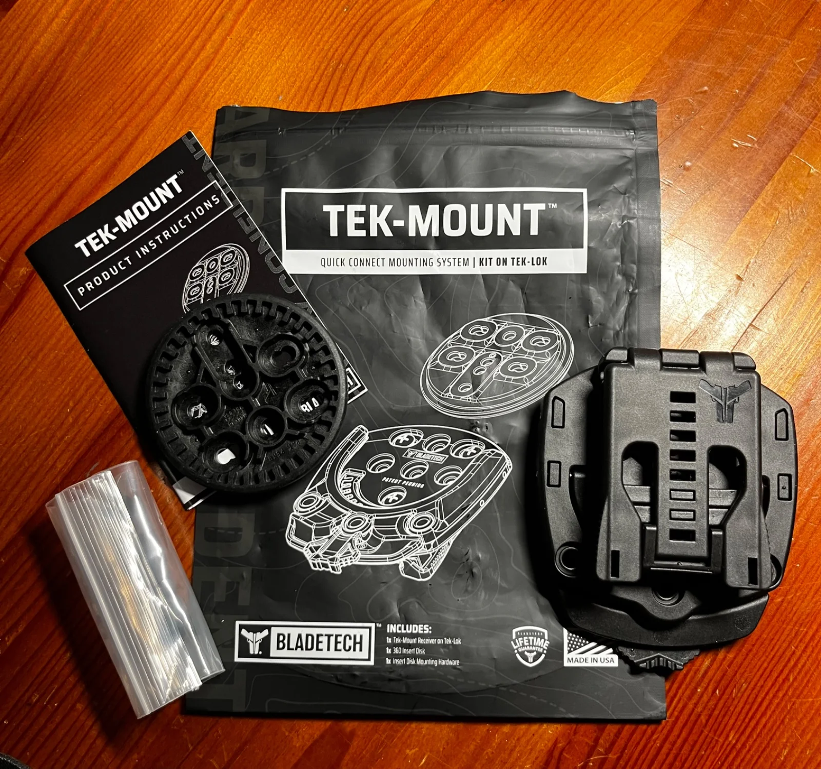 Montaż Blade-Tech Tek-Mount Kit On Tek-Lok - Czarny