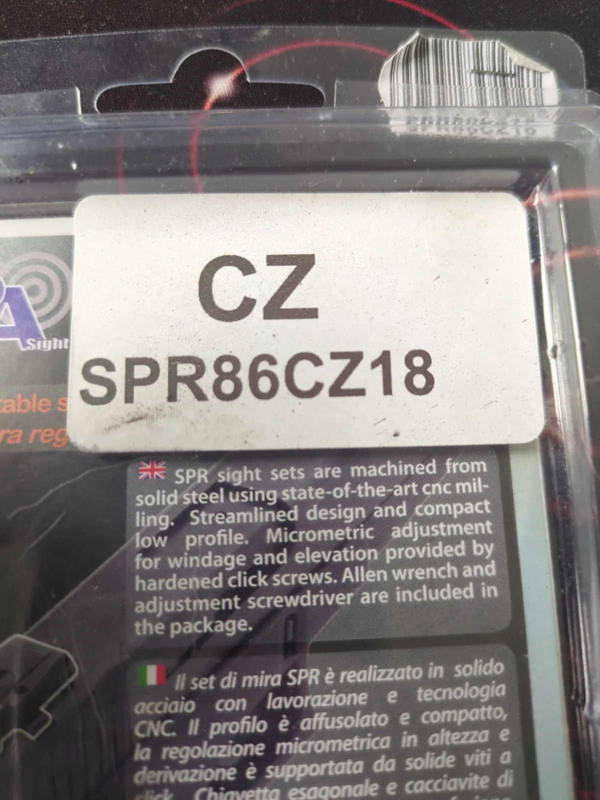CZ SPR86CZ18