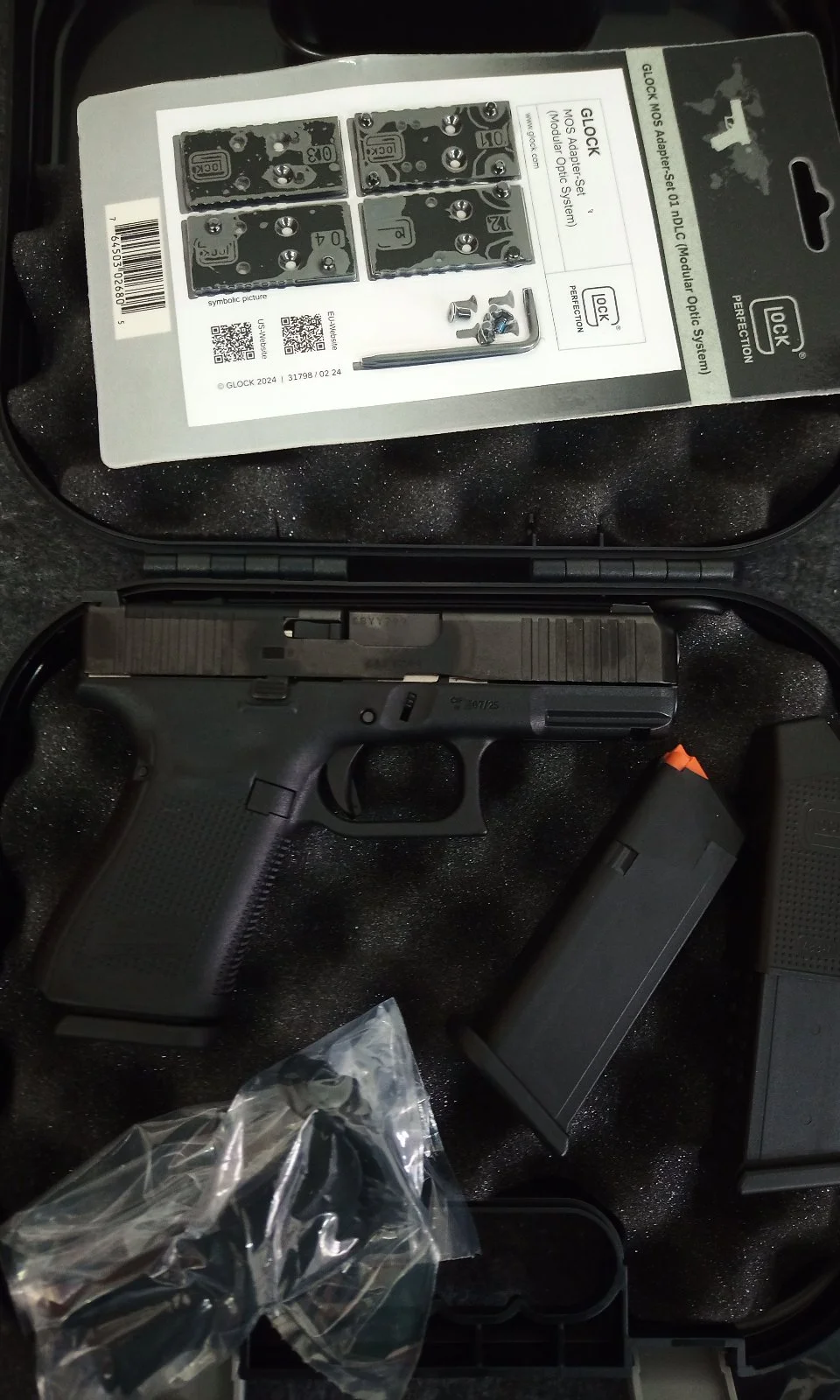 GLOCK 19 Gen5 MOS 9x19 3 magi, tryty