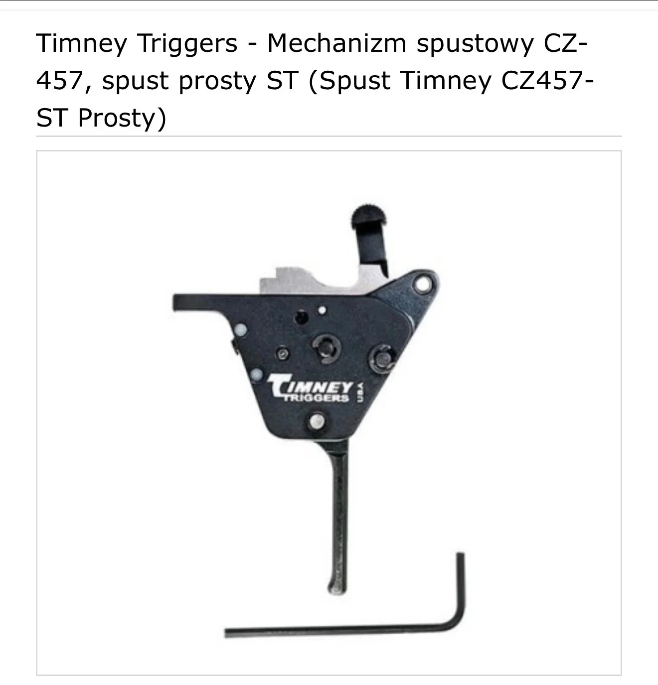 KUPIĘ SPUST TIMNEY TRIGGERS DO CZ 457
