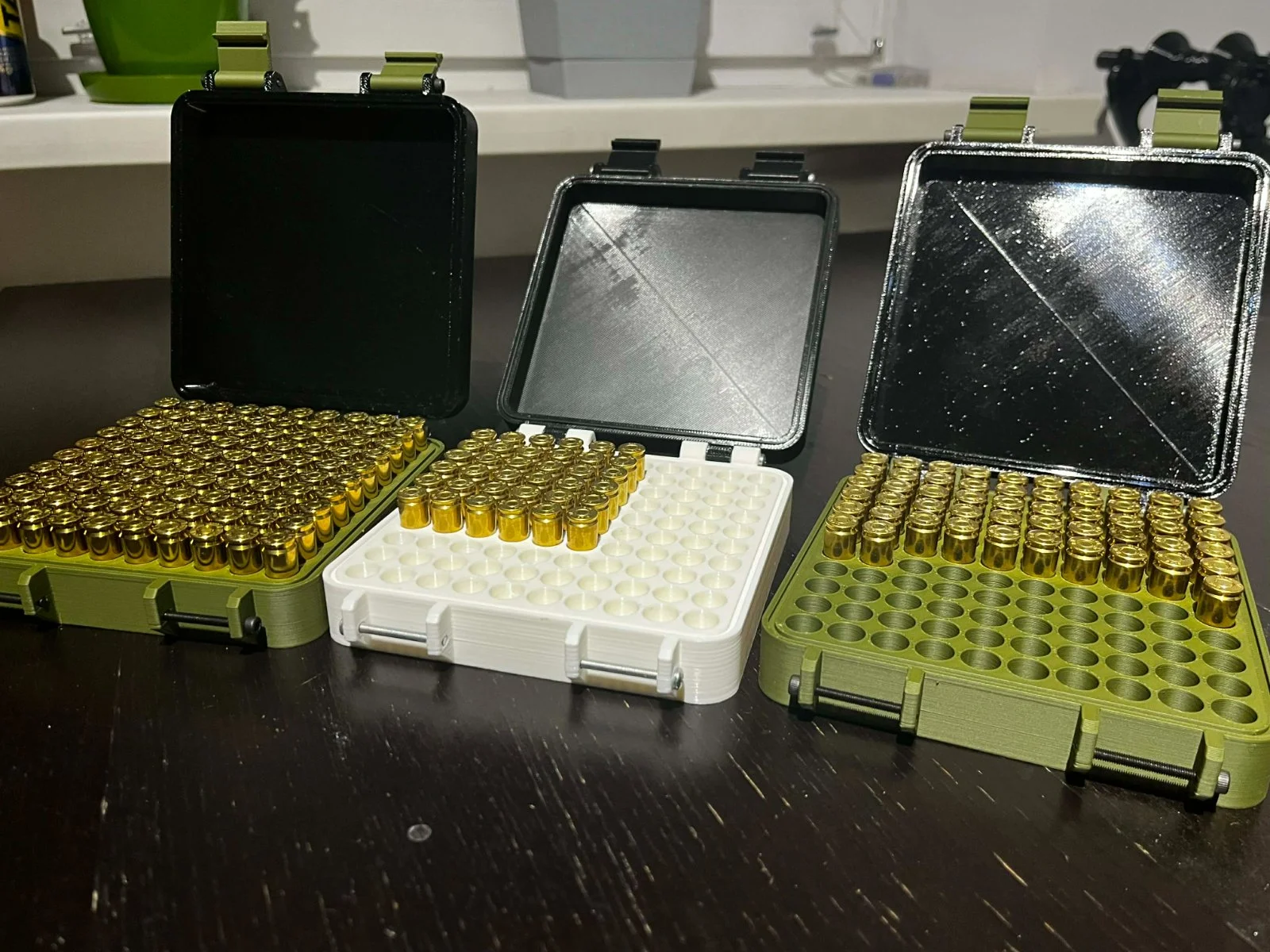 3x Pudełka na amunicje 9mm 100 sztuk