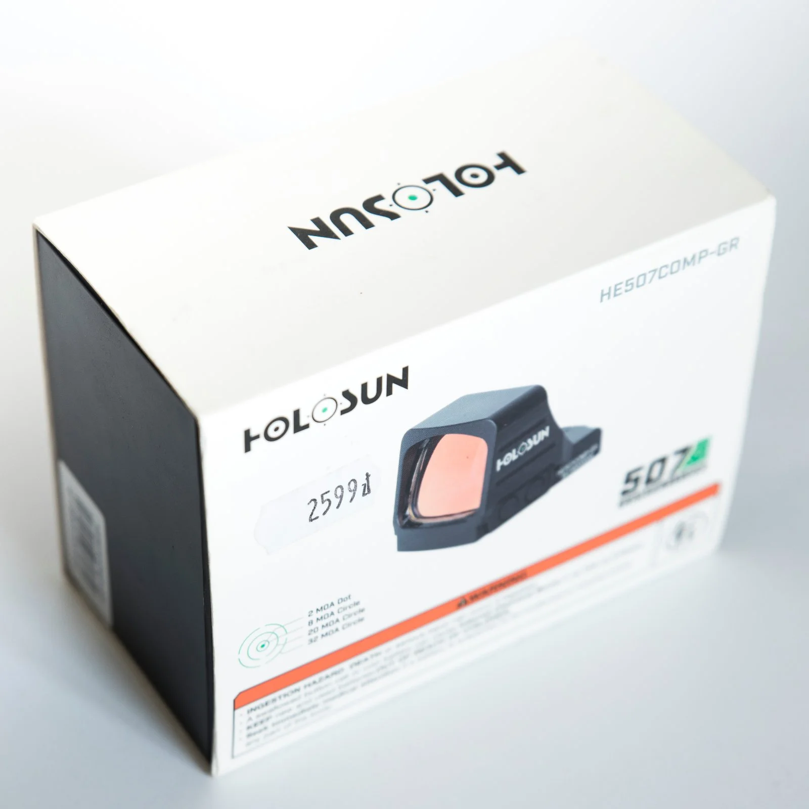 Holosun kolimator HE507comp-GR Zielony, montaż RMR - jak nowy.