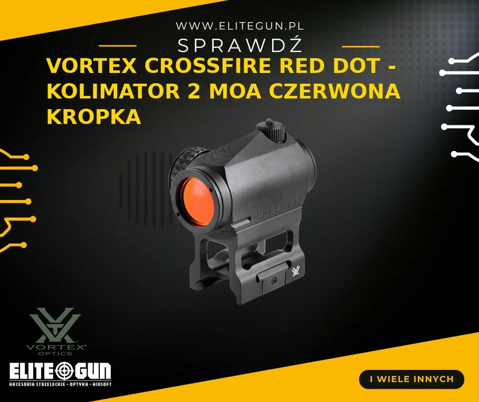 Vortex Crossfire Red Dot - kolimator 2 MOA 11 poziomów jasności