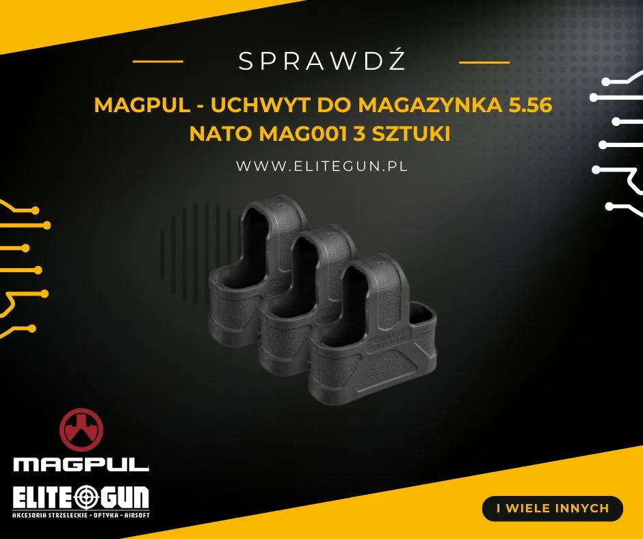 Uchwyt do magazynka Original Magpul 5.56 NATO MAG001 3 sztuki